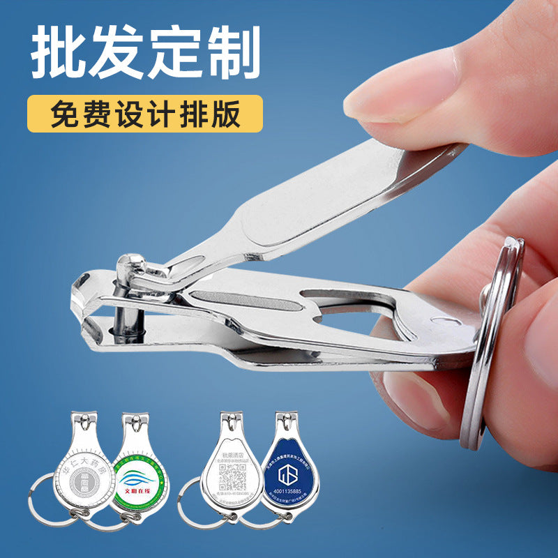 Wholesale single nail clipper printing advertising nail clippers printing logo nail clippers printing words practical activity small gift ordering words
