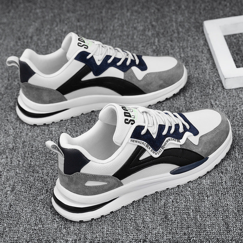 Men's spring 2025 new trendy mesh breathable athletic casual running shoes - versatile dad shoes for teens