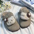 Family birkenstock outwear2025 spring autumcute cartoon big childrenkids birkenstock shoes toe outwear half slippers women