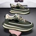 Men's shoes: 2025 spring new arrivals - breathable low-top dad shoes, versatile trendy chunky sole height-increasing sneakers, athletic casual footwear