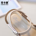 Vancahao girls' pearl & floral princess sandals -  summer new arrivals: stylish soft-soled beach sandals for kids