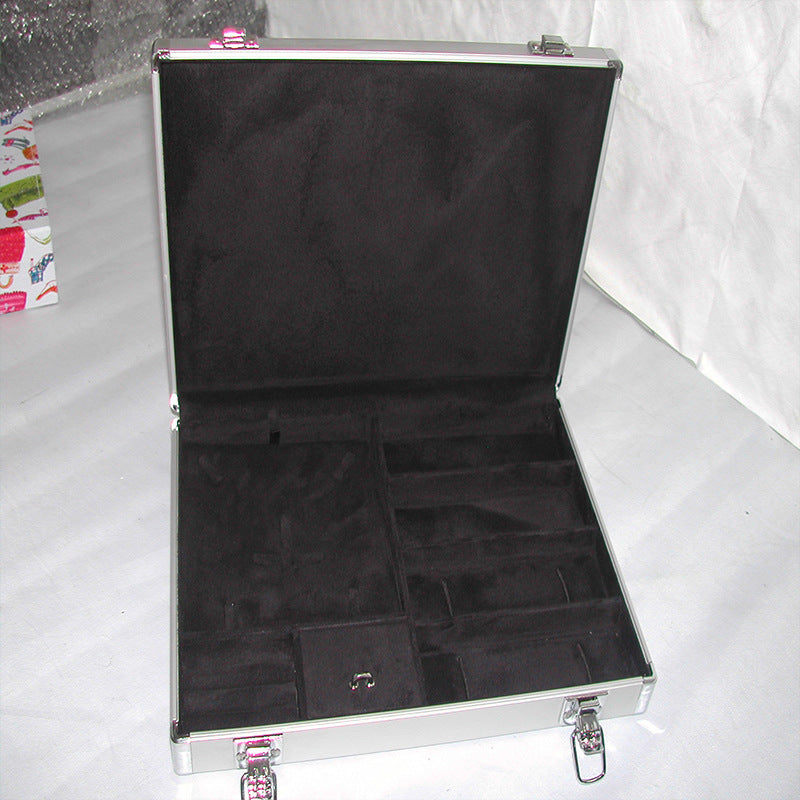 Customized precision instrument storage aluminum box, aluminum alloy box for sample display EVA shockproof aluminum alloy air box