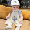 Baby summer unisex romper: adorable, stylish, lightweight sleeveless bodysuit for newborns and young babies - perfect summer outfit!
