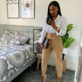 New arrival  european and american fashioncasual professional trousers  independent station casual pants african plus size pants
