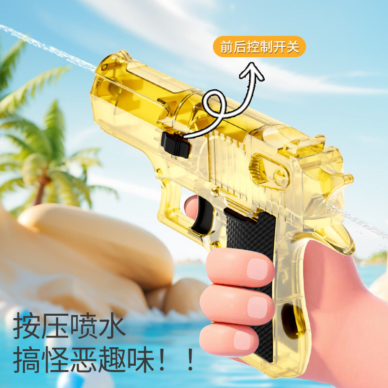 New double-headed, two-way reversible water gun for kids - prank toy with reverse spray for surprise attacks - desert eagle water gun
