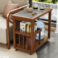 Convenient movable tea table small tea table balcony tea table and chair combination tea small apartment for home kung fu small coffee table living room