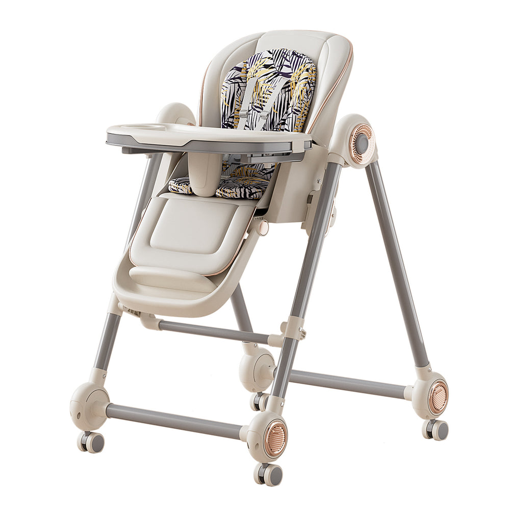 Baby high chair - portable, multifunctional dining chair for infants and toddlers - suitable for home and travel - reclining seat
