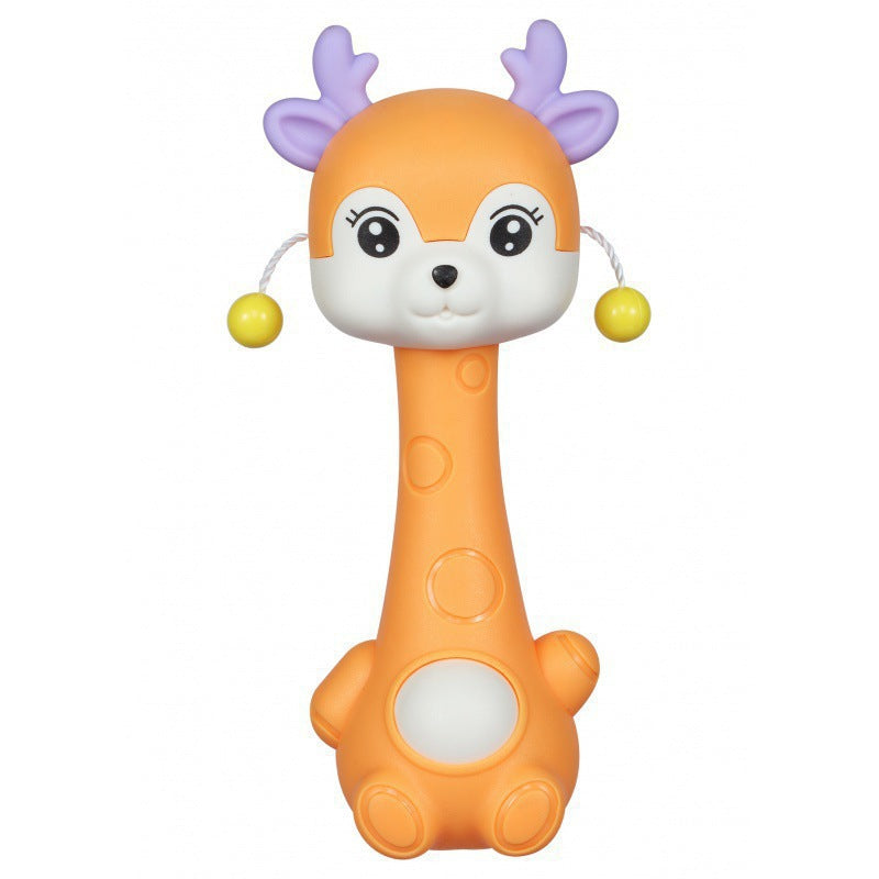 Cross-border  export newborn baby rattle soothing toy 0-1 year old tooth grinding stick boiled tooth glue manufacturer