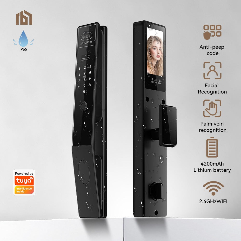 Smart lock 3d face recognition tuya video intercom