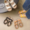women's flat sandals, trendy and versatile, perfect for summer casual wear. non-slip, solid color, comfortable, lightweight, and available for wholesale