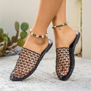 summer new arrival: women's plus-size flat slippers for cross-border e-commerce. wholesale available. dropshipping to  and . (price difference: $0.67)