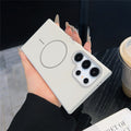 Suitable for samsung s26ultra soft fine ring magnetic phone case s25plus skin-feeling magnetic anti-fall protective case