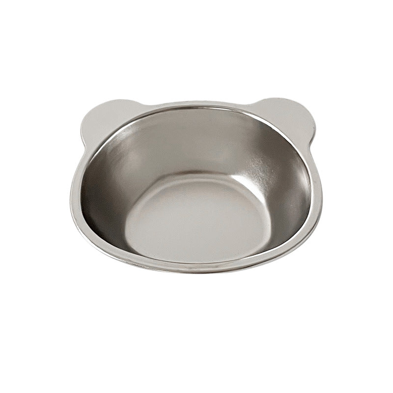 304 stainless steel panda plate - cartoon kids' snack plate, drop-proof, multi-compartment, double-handled pasta dish for home use