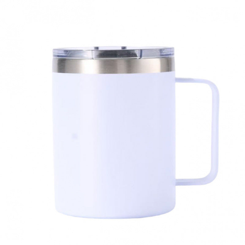 spray plastic 12oz stainless steel mug casual business coffee cup personalized sublimation thermos cup wholesale