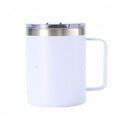 spray plastic 12oz stainless steel mug casual business coffee cup personalized sublimation thermos cup wholesale