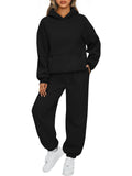 european and american export autumn/winter new  women's two-piece casual hoodie tracksuit pants set