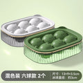 Six white balls + six green balls