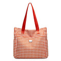 2023 fashion new arrival houndstooth canvas bag large capacity popular casual shoulder bag simple versatile tote bag for women