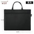 A4 oxford cloth document bag - canvas briefcase for men, student portfolio, conference bag, business document bag - custom logo available