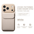 iphone 17 pro max leather case card holder phone case apple 16 vegan leather matte anti-drop protective cover