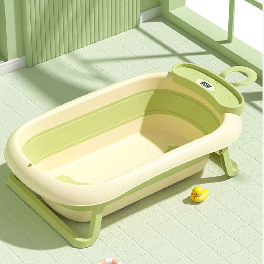 Baby temperature-sensitive bathtub, foldable baby bathtub, newborn infant bath bucket, toddler sit-up bathtub