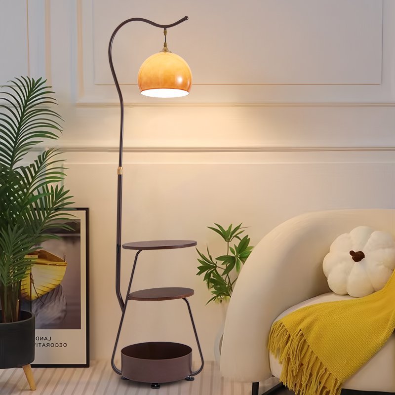 Used new arrival storage function floor lamp all-in-one grapefruit lamp living room sofa beside atmosphere coffee table fishing lamp