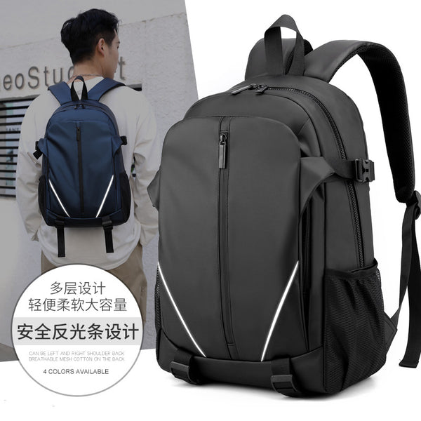 Cross-border new trend backpack men's casual anti-splashing travel bag computer bag backpack student schoolbag men's bag