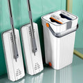 Scratch mop bucket, wet and dry, hand-washable flat mop, for home lazy mop, handy gadget, one mop
