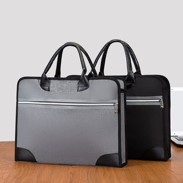 Yiyunchen briefcase custom logo handbag file bag men's business meeting bag a4 information bag large capacity