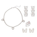 Sweater chain light luxury high-end wholesale european and american cross-border jewelry women's fashion niche butterfly autumn and winter diamond necklace