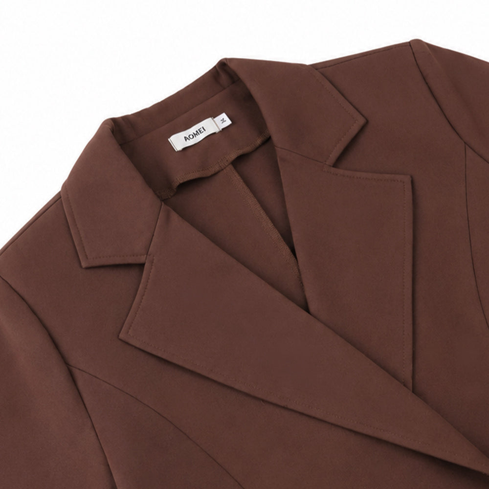 New professional dress set: blazer collar double-breasted elegant commute dress two-piece suit set