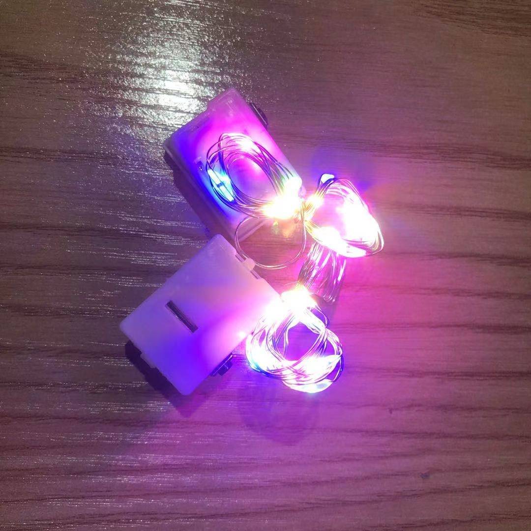 Copper wire light string light with flower cake gift box light string decorative light string third-gear flashing lights, stars led lights