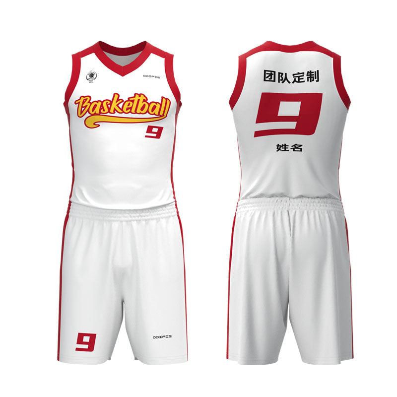 Adult game training jersey sports basketball jersey heat transfer quick drying jersey basketball jersey set custom printing