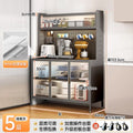 Kitchen storage rack, sideboard, floor-standing multi-layer oven, microwave, pot, electrical appliance, multi-functional storage cabinet