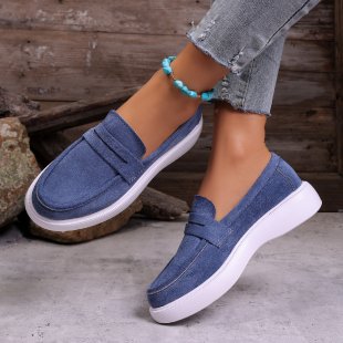 spring/autumn new arrivals: plus-size chunky sole flats for women, sizes 36-43. wholesale available. dropshipping to  and