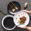 New melamine plates for commercial catering, pasta dishes, western-style steak plates, household dinner plates, high-end round plates, and flat plates