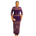 african women's fashion fashionexport heavy industry hot diamond dress  plus size hip lift slimming lookdress