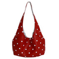 2025 new korean style ins polka dot shoulder bag - large capacity, fashionable, minimalist, versatile crossbody bag for commuting women