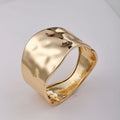 Open bangle wholesale: european & american cross-border statement jewelry, ancient forged alloy wide bangle, electroplated fashion bracelet for women