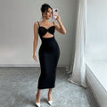 Shein independent station cross-border women's fashionable style dress summer sleeveless suspender sexyelegant hip covering long skirt