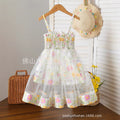 christmas new arrival children's skirt star suspender skirt holiday mesh puffy dress baby photo princess dress
