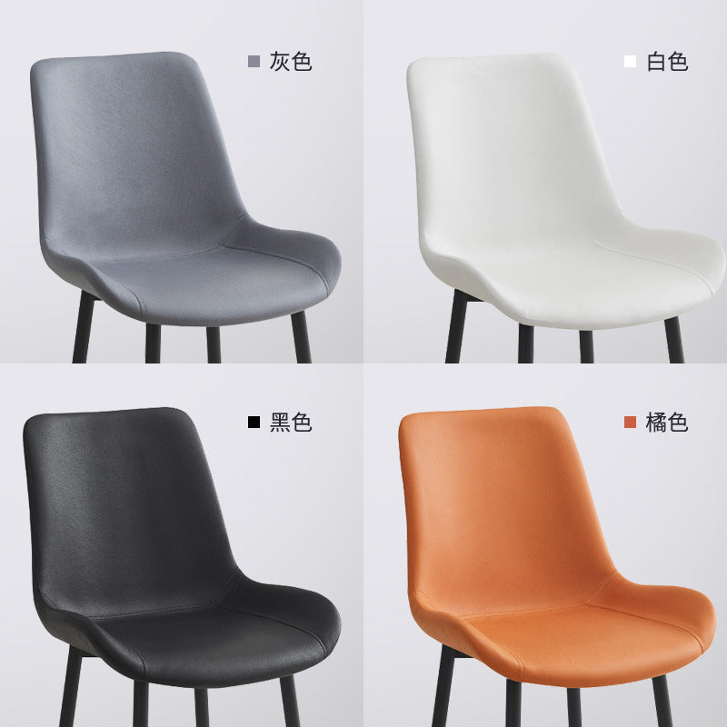 Casualaccessible luxury leather dining chair manufacturer directly supply for home hotel dual-use reception chair carbon steel chair casual dining chair