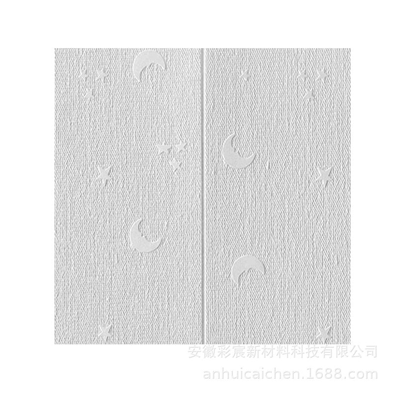 3D three-dimensional wall sticker thickened wallpaper self-adhesive waterproof and moisture-proof bedroom warm background wall decoration anti-collision sticker drill wallpaper