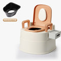 Household adult portable toilet for seniors, pregnant women, and the disabled - indoor commode chair/toilet stool