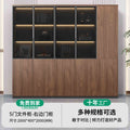 Saint li boss's office accessible luxury file cabinet with light storage cabinet storage cabinet manager room background cabinet