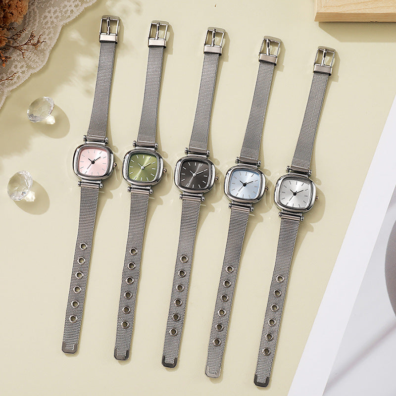 Trendy, influencer-style cross-border fashion watch for women - wholesale, petite, elegant mesh strap ladies' watch
