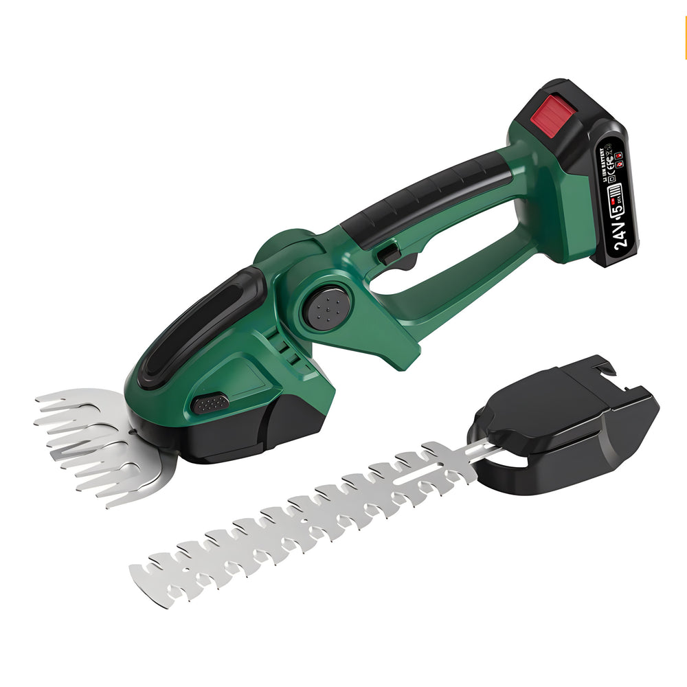Hedge trimmer - portable, multi-functional garden trimmer for home use - electric, lithium battery, and manual hedge shears