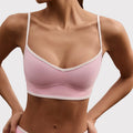 High-waisted, figure-hugging, color-blocked, cross-border camisole, shockproof, push-up, high-waisted, butt-lifting running and fitness shorts yoga set for women