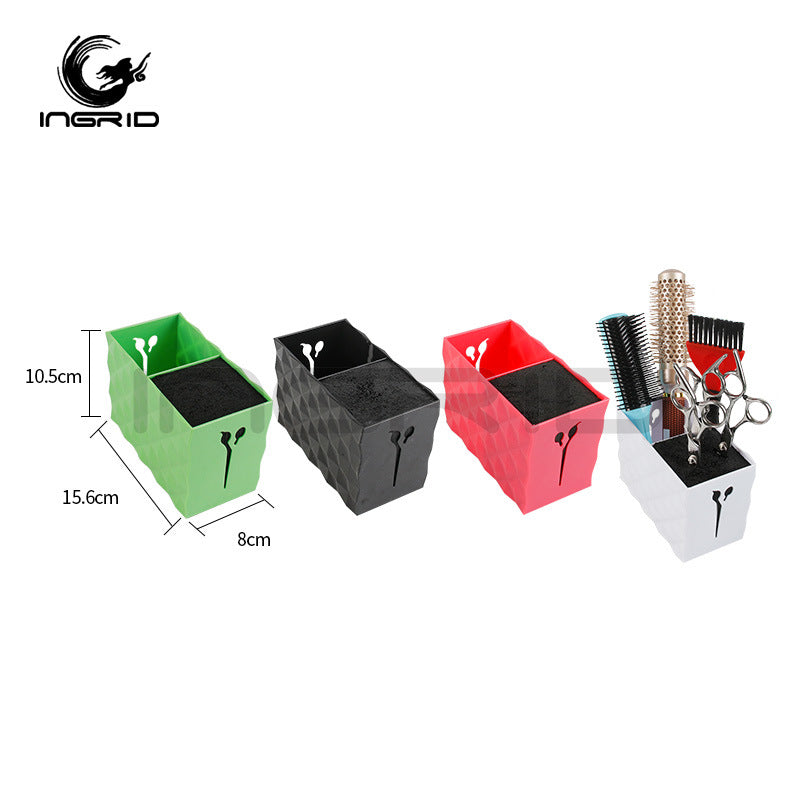 Multifunctional scissors, comb, socket box, special hair cutting tool storage box for hair salon, non-slip hair storage, scissors box.