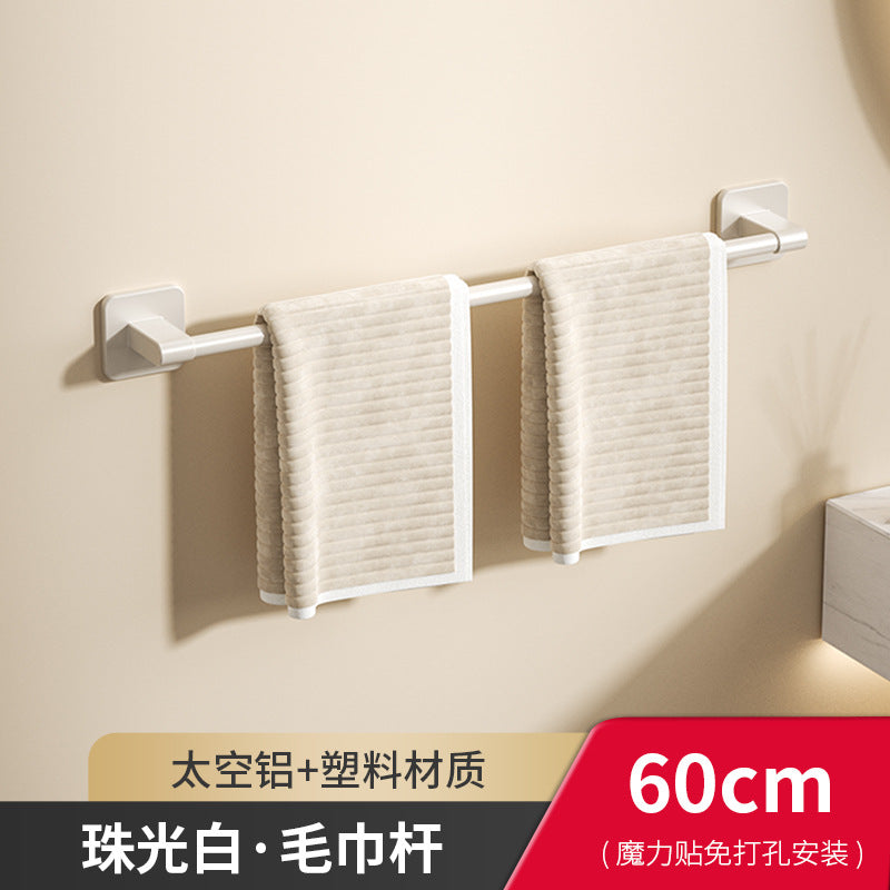 White bathroom rack No punching toilet Suction cup Wall-mounted toilet Wash table Storage corner triangular basket